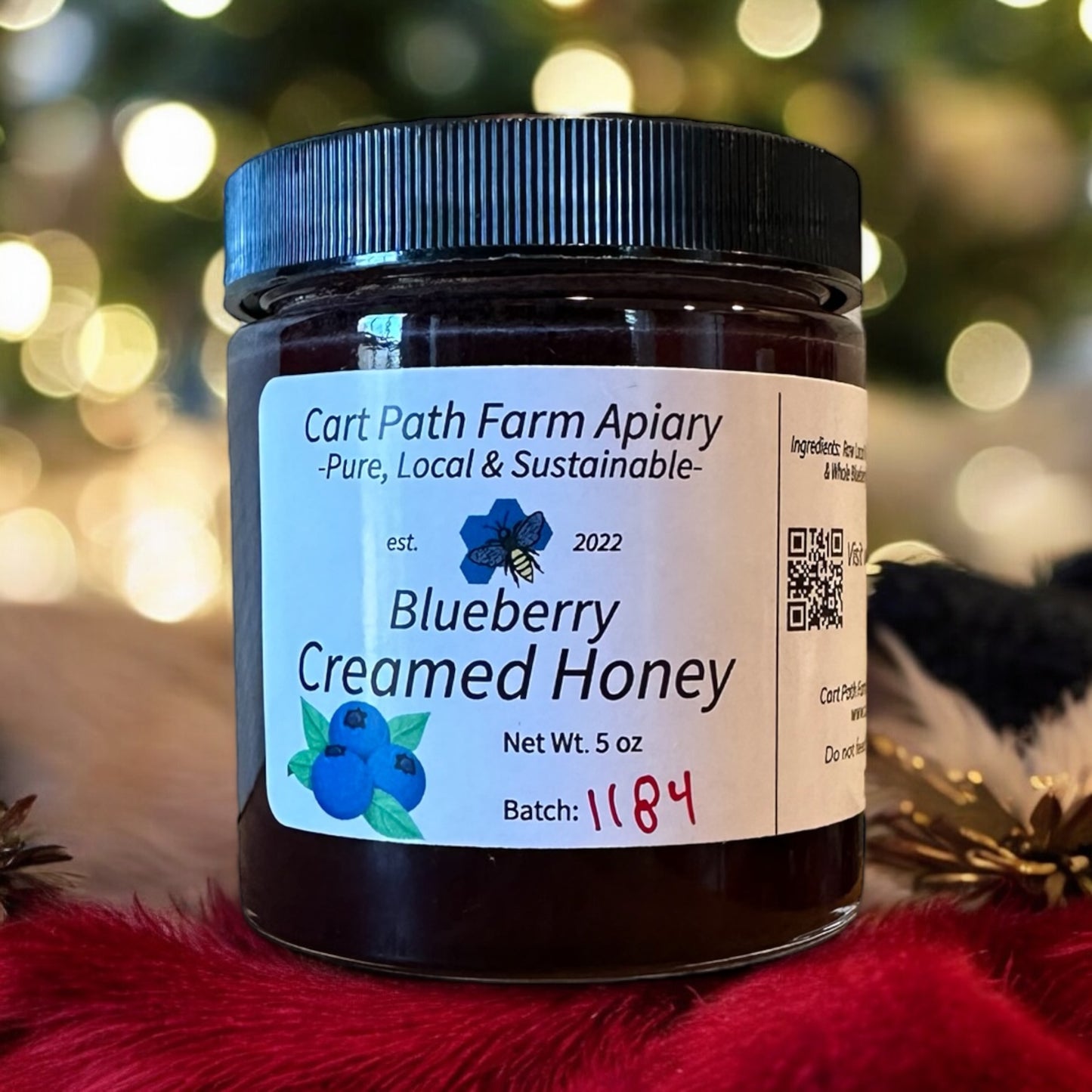 Blueberry Creamed Honey